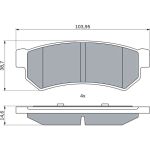 Bremsbelag 0 986 460 007 Bremsbelag 0 986 460 007