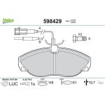 Valeo Bremsbelagsatz 598429 Valeo Bremsbelagsatz 598429