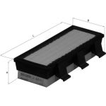 MAHLE Luftfilter LX 824 MAHLE Luftfilter LX 824