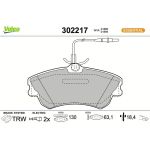 Valeo Bremsbelagsatz 302217 Valeo Bremsbelagsatz 302217