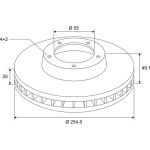 VALEO Bremsscheibe 672804