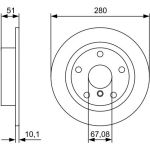 Bremsscheibe 0 986 479 C92 Bremsscheibe 0 986 479 C92