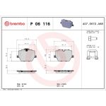 BREMBO Bremsklötze HA P 06 116