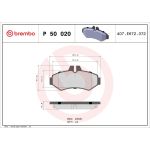 BREMBO Bremsklötze HA P 50 020 BREMBO Bremsklötze HA P 50 020