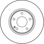 Bremsscheibe Db P. W202 1.8-2.5D 93-00 DF2654 Bremsscheibe Db P. W202 1.8-2.5D 93-00 DF2654