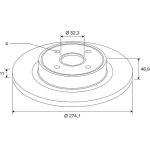 VALEO Bremsscheibe 675401