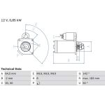 Bosch Starter 0 986 022 810 Bosch Starter 0 986 022 810