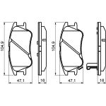 Bosch Bremsbelagsatz 0 986 494 155 Bosch Bremsbelagsatz 0 986 494 155