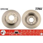 TRW Bremsscheibe DF6106 TRW Bremsscheibe DF6106