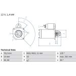 Bosch Starter 0 986 016 470 Bosch Starter 0 986 016 470