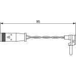1987473070 Bosch WK98112 Bremsbelagverschleißsensor 1987473070 1987473070 Bosch WK98112 Bremsbelagverschleißsensor 1987473070
