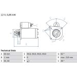 Bosch Starter 0 986 010 310 Bosch Starter 0 986 010 310