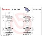 BREMBO Bremsklötze VA P 59 048 BREMBO Bremsklötze VA P 59 048