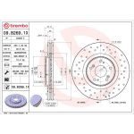 Brembo Bremsscheibe Vorderachse Xtra 09.B269.1X Brembo Bremsscheibe Vorderachse Xtra 09.B269.1X