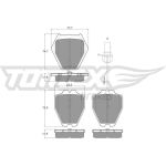 TX 15-12 TOMEX brakes Bremsbelagsatz, Scheibenbremse TX 15-12 TX 15-12 TOMEX brakes Bremsbelagsatz, Scheibenbremse TX 15-12