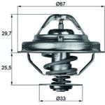 Thermostateinsatz mit Dichtung TX 38 88D Thermostateinsatz mit Dichtung TX 38 88D