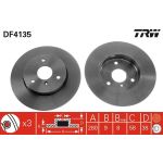 Bremsscheibe Smart P. Fortwo 07 DF4135 Bremsscheibe Smart P. Fortwo 07 DF4135