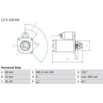 Bosch Starter 0 986 011 830 Bosch Starter 0 986 011 830