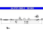 ATE Handbremsseil 24.3727-1965.2 ATE Handbremsseil 24.3727-1965.2