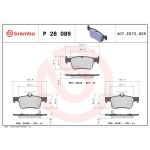 BREMBO Bremsklötze HA P 28 089 BREMBO Bremsklötze HA P 28 089