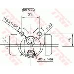 TRW Radbremszylinder BWC155 TRW Radbremszylinder BWC155