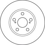 Bremsscheibe Toyota P. Prius 03-09 DF4906 Bremsscheibe Toyota P. Prius 03-09 DF4906