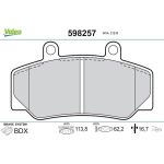 Valeo Bremsbelagsatz 598257 Valeo Bremsbelagsatz 598257
