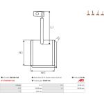Kohlebürste, Starter BSX159-160 Kohlebürste, Starter BSX159-160