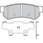 Valeo Bremsbelagsatz 601343 Valeo Bremsbelagsatz 601343