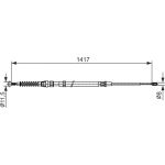 Handbremsseil li 1987482583 Handbremsseil li 1987482583