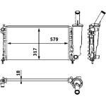 MAHLE Kühler, Motorkühlung CR 552 000S MAHLE Kühler, Motorkühlung CR 552 000S