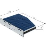 Aktivkohleinnenraumfilter 0 986 628 615 Aktivkohleinnenraumfilter 0 986 628 615