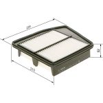 Bosch Luftfilter F 026 400 328 Bosch Luftfilter F 026 400 328