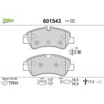 Valeo Bremsbelagsatz 601543 Valeo Bremsbelagsatz 601543