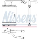 Nissens Heizungskühler PKW 707176 Nissens Heizungskühler PKW 707176