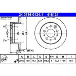 Bremsscheibe Fiat T.Ducato 02- 10/14 24.0116-0124.1 Bremsscheibe Fiat T.Ducato 02- 10/14 24.0116-0124.1