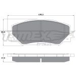 TOMEX brakes Bremsbelagsatz, Scheibenbremse TX 14-72 TOMEX brakes Bremsbelagsatz, Scheibenbremse TX 14-72