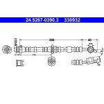 ATE Bremsschlauch 24.5267-0390.3 ATE Bremsschlauch 24.5267-0390.3