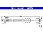 ATE Bremsschlauch 24.5111-0535.3 ATE Bremsschlauch 24.5111-0535.3