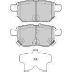 Valeo Bremsbelagsatz 598933 Valeo Bremsbelagsatz 598933