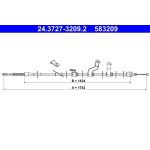 ATE Seilzug, Feststellbremse 24.3727-3209.2 ATE Seilzug, Feststellbremse 24.3727-3209.2