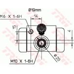 TRW Radbremszylinder BWD316
