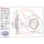 72 481 046 Bremsscheibe VA 09.A727.11 72 481 046 Bremsscheibe VA 09.A727.11