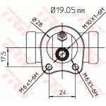 TRW Radbremszylinder BWD111 TRW Radbremszylinder BWD111