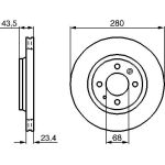 Bosch Bremsscheibe Vorderachse 0 986 478 375 Bosch Bremsscheibe Vorderachse 0 986 478 375