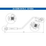 ATE Bremsschlauch 24.5298-0418.3 ATE Bremsschlauch 24.5298-0418.3
