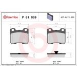 BREMBO Bremsklötze VA P 61 059 BREMBO Bremsklötze VA P 61 059