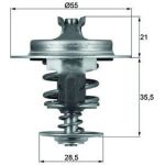 Thermostateinsatz mit Dichtung TX 67 83D Thermostateinsatz mit Dichtung TX 67 83D