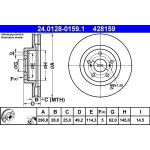 Bremsscheibe Toyota P. Camry/Rav-4 06 24.0128-0159.1 Bremsscheibe Toyota P. Camry/Rav-4 06 24.0128-0159.1