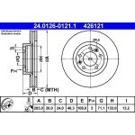 Bremsscheibe Peugeot P. 407/508/607 00 24.0126-0121.1 Bremsscheibe Peugeot P. 407/508/607 00 24.0126-0121.1